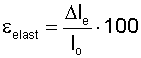 Elastic elongation