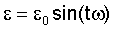Equation for strain in viscoelastic materials