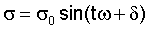 Equation for stress in viscoelastic materials